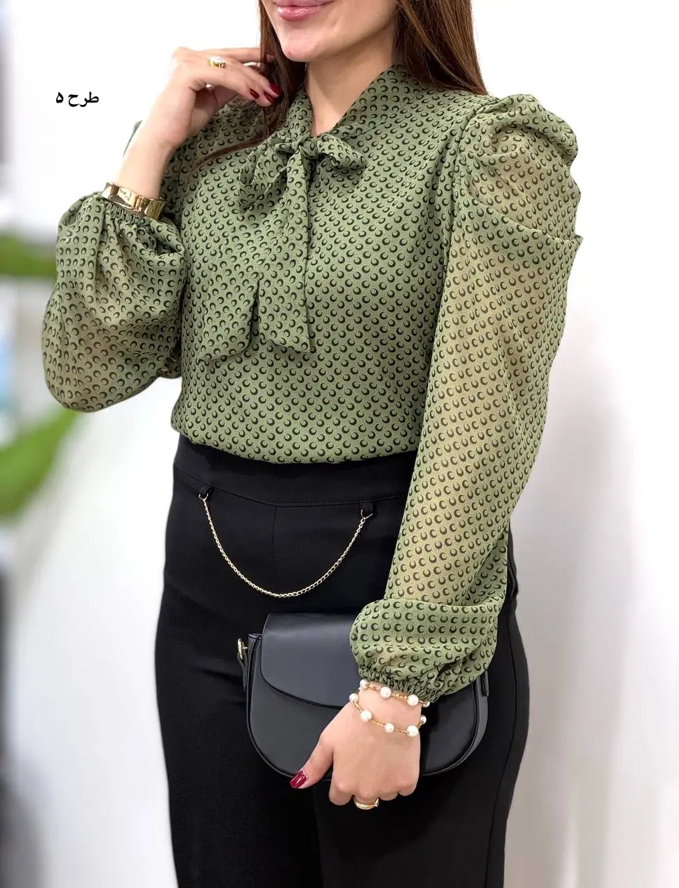 شومیز حریر مجلسی مهلا 4982